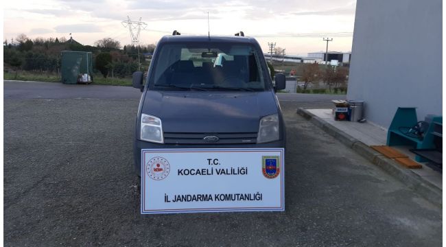 Gebze'de 5 yıl önce çalınan aracı jandarma buldu