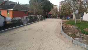 Gebze’de parke yol çalışması