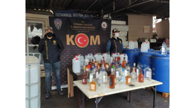 Operasyonlarda 88 ton sahte içki ele geçirildi