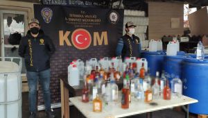 Operasyonlarda 88 ton sahte içki ele geçirildi