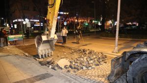 İzmit'te küp taşlar kaldırılıyor