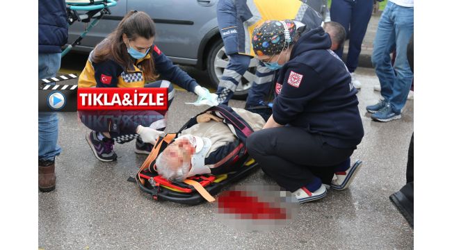 İzmit'te otomobilin çarptığı yaşlı adam ağır yaralandı