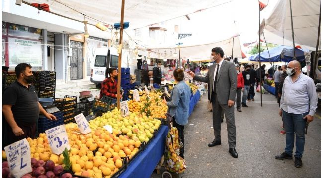 Kartepe'de pazar yerlerine yılsonu düzenlemesi