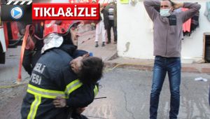 Alevler içerisinden çıkarılan çocuk hayatını kaybetti