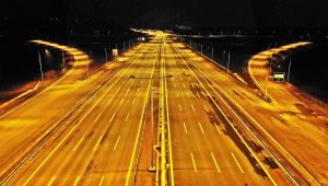 Kuzey Marmara Otoyolu ilk kez gece görüntülendi