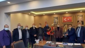 Muhtarlardan Recep Kaya'ya ziyaret