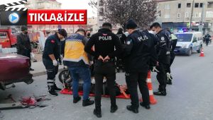 Polis yaralı motosikletlinin başından ayrılmadı