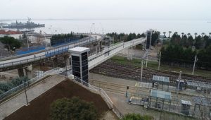 Seka Park Bilim Merkezi yaya üst geçidi tamamlandı
