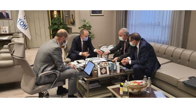 Şeker ve Aygün, TOKİ Başkanı Bulut’la görüştü