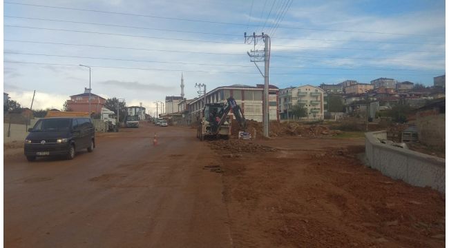 Yukarı Hereke Çarşı Caddesi yenileniyor