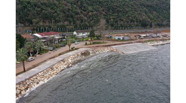 Altınkemer – Ereğli arası sahil düzenlemesi devam ediyor