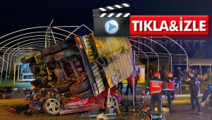 Asfalt kamyonu lüks otomobili kağıt gibi ezdi! Olay yerinde hayatını kaybetti