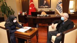 Büyükgöz görme engelli gencin başarısını takdir etti