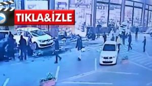Dinlenme tesisindeki dehşet anları kameraya yansıdı