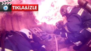 Ekiplerin alevler arasında eğitimleri nefes kesti