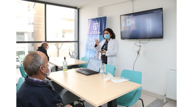 Gebze Barınma Merkezi’nde salgına karşı eğitim