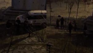 Gebze'de çalgılı çengili kar kutlaması