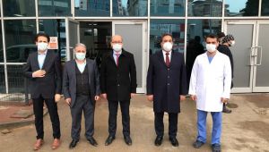 Güler ve Kadıoğlu'ndan aşı olan sağlıkçılara ziyaret
