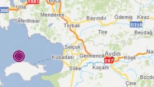 İzmir açıklarında 4.5 büyüklüğünde deprem