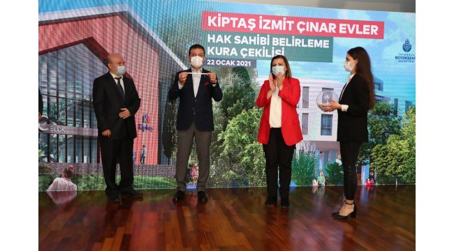İzmit Çınar Evleri’nde hak sahipleri kurayla belirlendi