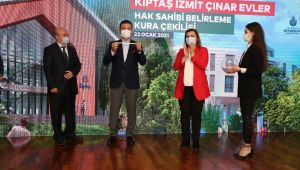 İzmit Çınar Evleri’nde hak sahipleri kurayla belirlendi