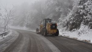 Kartepe’de kar timleri göreve hazır