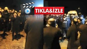 Polis ile dernek üyeleri arasında mezar taşıma gerginliği