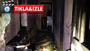 Sobayı benzinle tutuşturmaya çalışınca hem kendini hem evi yaktı