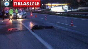 Yolun karşısına geçerken feci şekilde can verdi