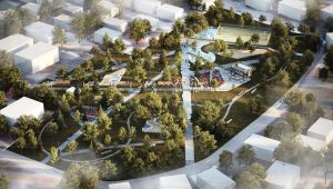 14 dönümlük parkın içinde yok yok