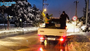 Büyükşehir’den Gebze’de yoğun kar mesaisi