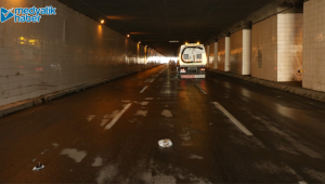 Derince tüneli temizlendi