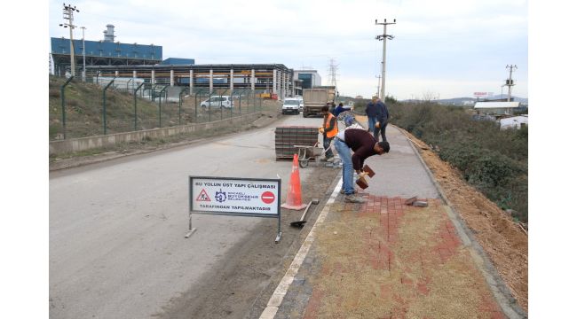Dilovası'nda yaya güvenliği sağlanıyor