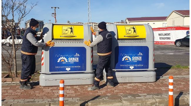 Gebze’de konteynerler yenileniyor