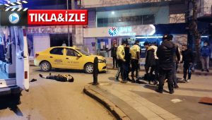 Gebze'de ticari taksi ile motosiklet çarpıştı