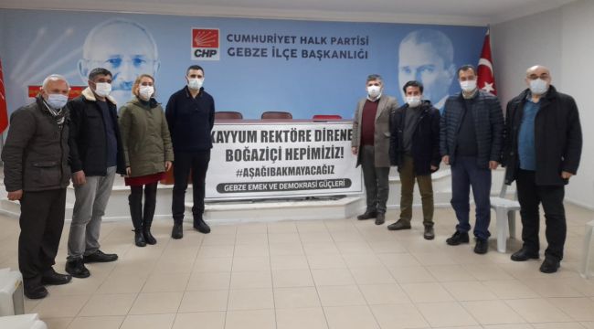 Gebze Demokrasi Güçleri destek verdi!