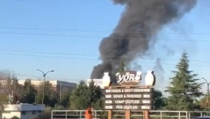 Gebze'de fabrika yangını!