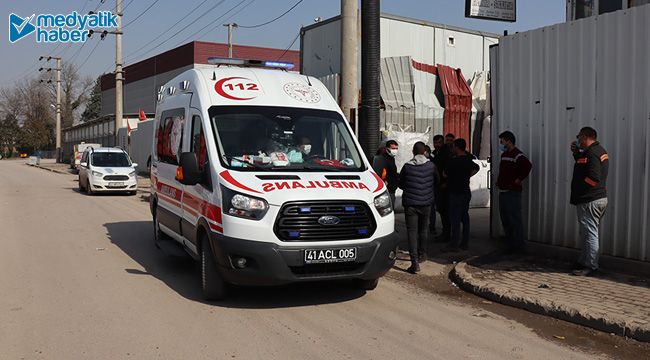 Hurda kesme makinesine elini kaptırdı!