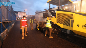 İnönü’de sıcak asfalt çalışması