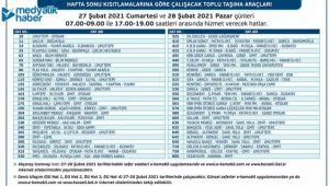 İşte Kocaeli'de hafta sonu seferleri!
