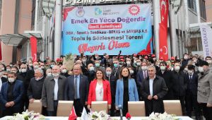 İzmit Belediyesi işçilerine 1 Mayıs ikramiyesi
