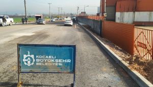 Kartepe yollarında üst yapı çalışmaları