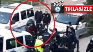 Kavgayı ayırmaya gelen polislere küfür edenlere gözaltı