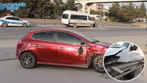 Kısıtlamada gezerken servis minibüsüne çarpıp kaçtılar