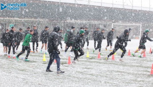 Kocaelispor maçına kar yağışı engeli