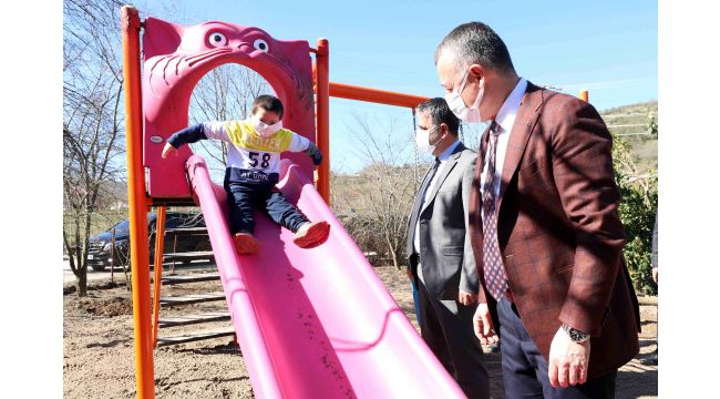 Başkan Büyükakın, Ahmet’in parkına konuk oldu