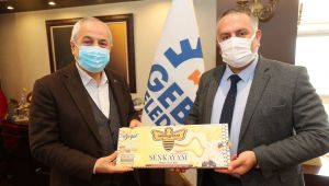 Başkan Büyükgöz’e Şenkaya’dan Konuk heyet