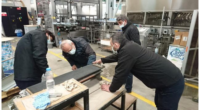 Çenesuyu’nda Makineler Bakımdan Geçti