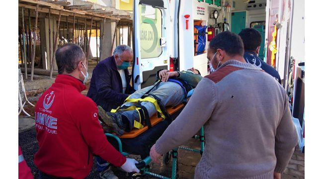 Darıca'da inşaat işçisi yüksekten düştü!