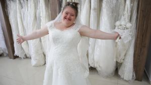 Down Sendromlu Ceren'in gelinlik hayali gerçek oldu